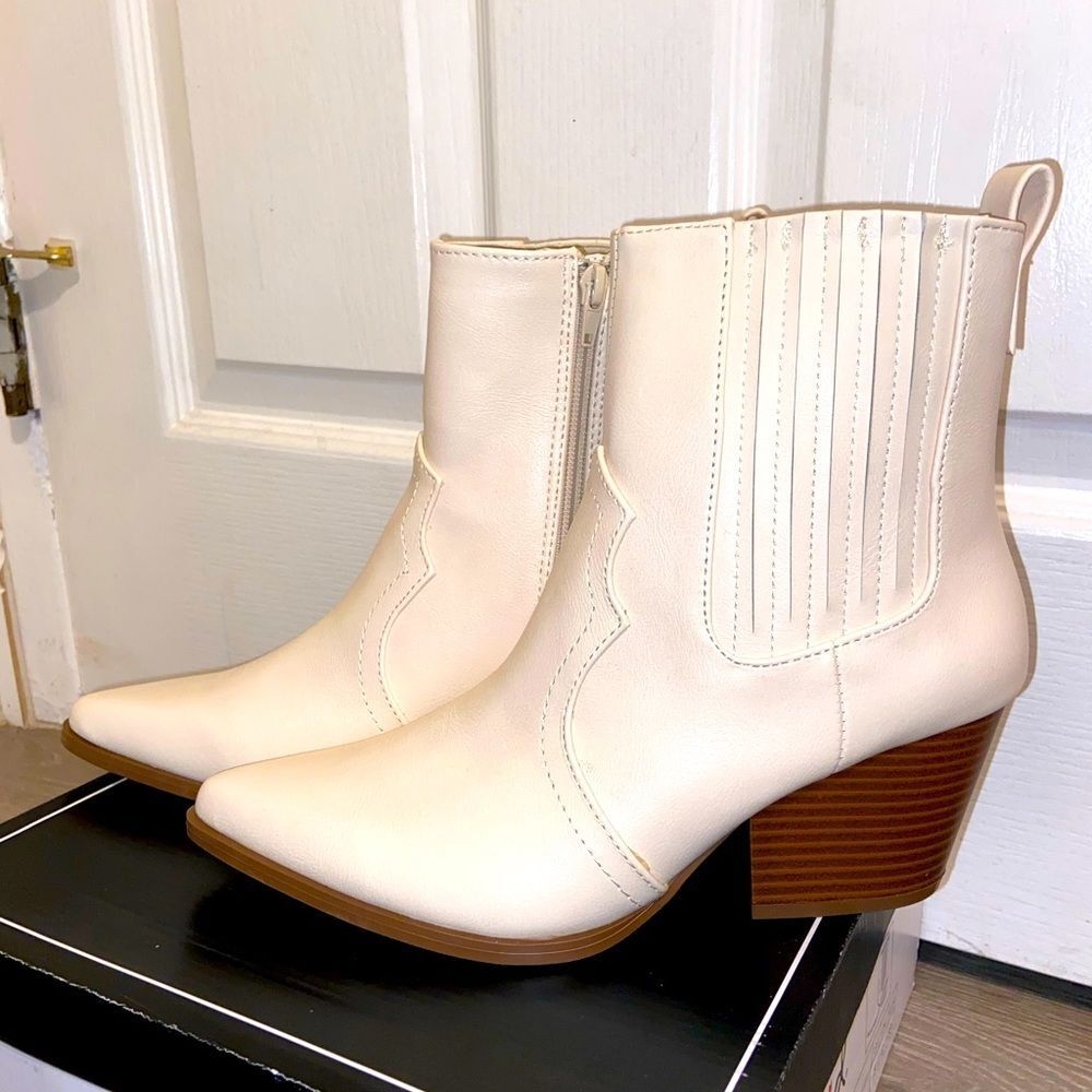 White Western Boots